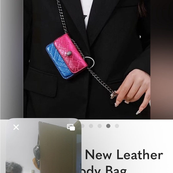 NWOT Kurt Geiger Green and Purple Crossbody Bag - Picture 8 of 11